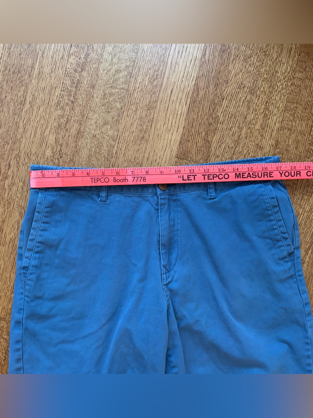 Tommy Bahama Boracay Chino Shorts Men’s 34 Blue Cotton Spandex Stretch Twill - Picture 8 of 11
